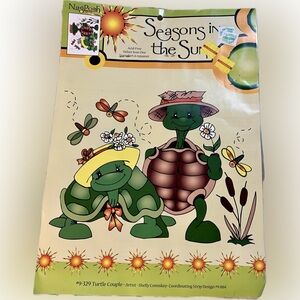 Iron-on Transfer Turtle Couple Velvet 2000 Seasons in the Sun NagPosh #9-329